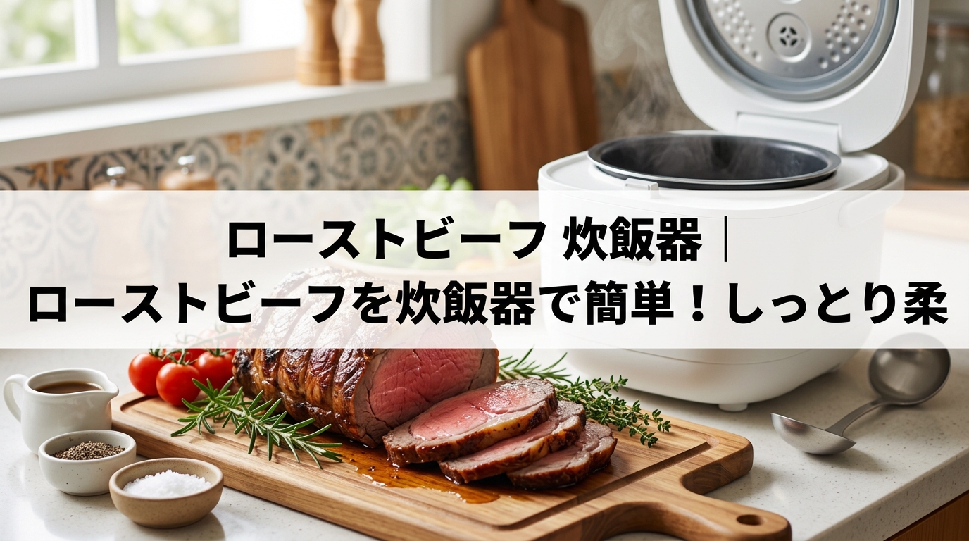 ローストビーフ 炊飯器｜ローストビーフを炊飯器で簡単！しっとり柔