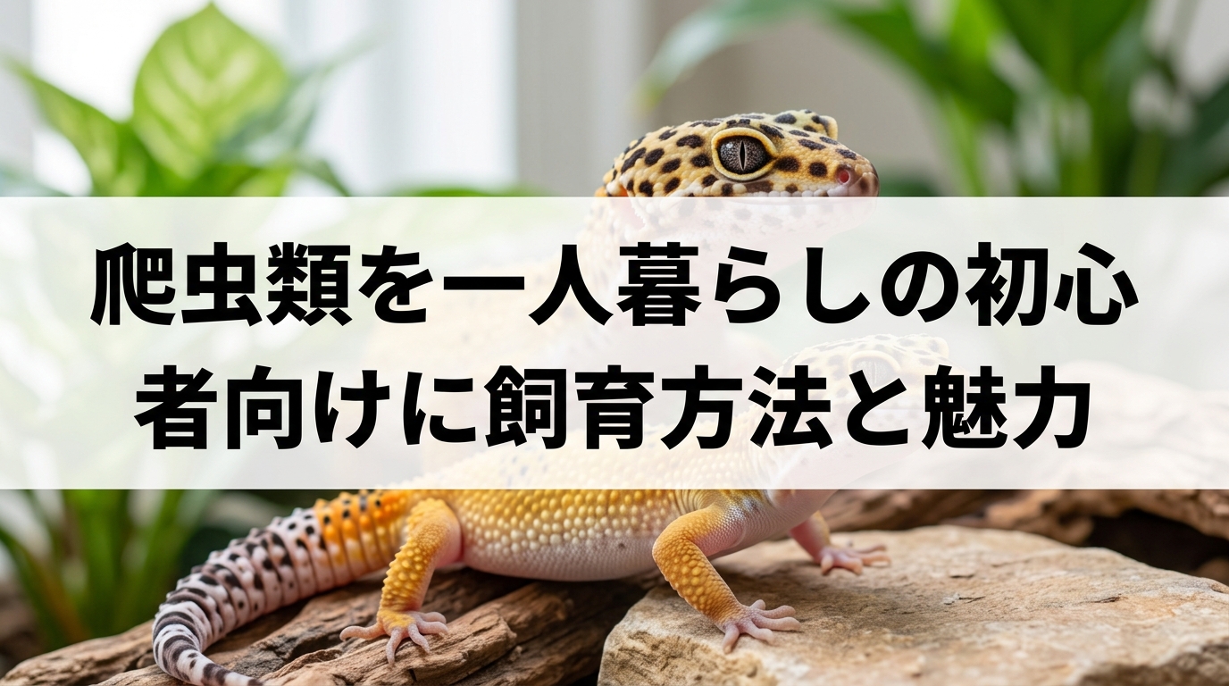 爬虫類を一人暮らしの初心者向けに飼育方法と魅力