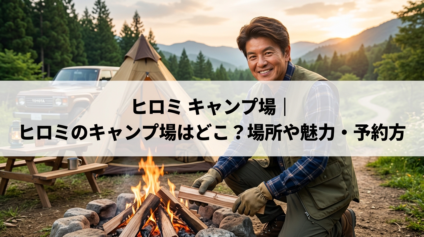 ヒロミ キャンプ場｜ヒロミのキャンプ場はどこ？場所や魅力・予約方
