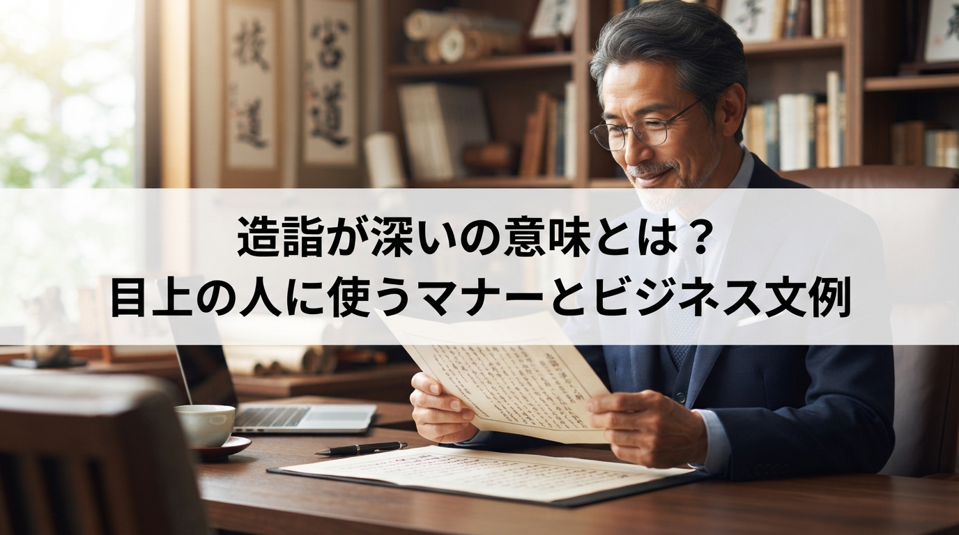 造詣が深いの意味とは？目上の人に使うマナーとビジネス文例