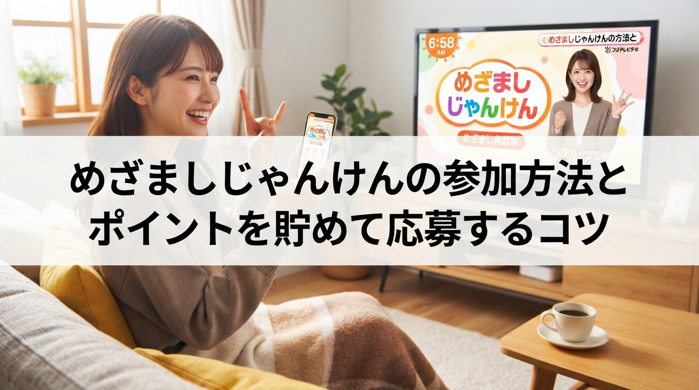 めざましじゃんけんの参加方法とポイントを貯めて応募するコツ