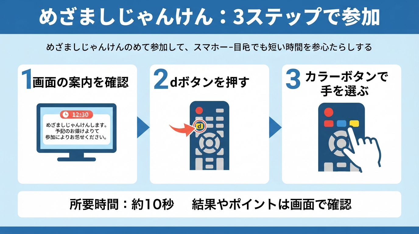 めざましじゃんけんの参加方法とポイントを貯めて応募するコツのインフォグラフィック1