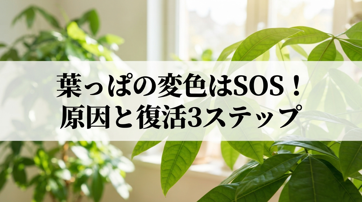 葉っぱの変色はSOS！原因と復活3ステップ
