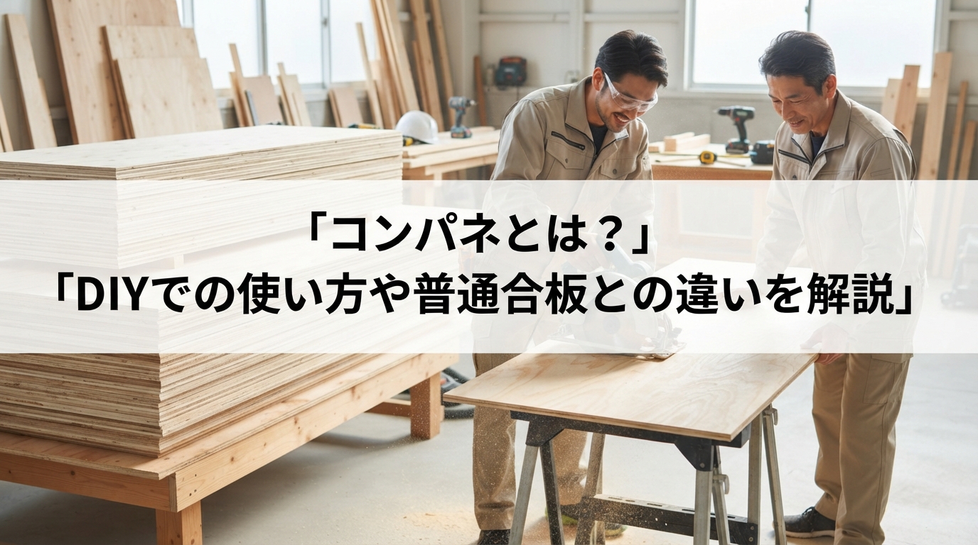 コンパネとは？DIYでの使い方や普通合板との違いを解説