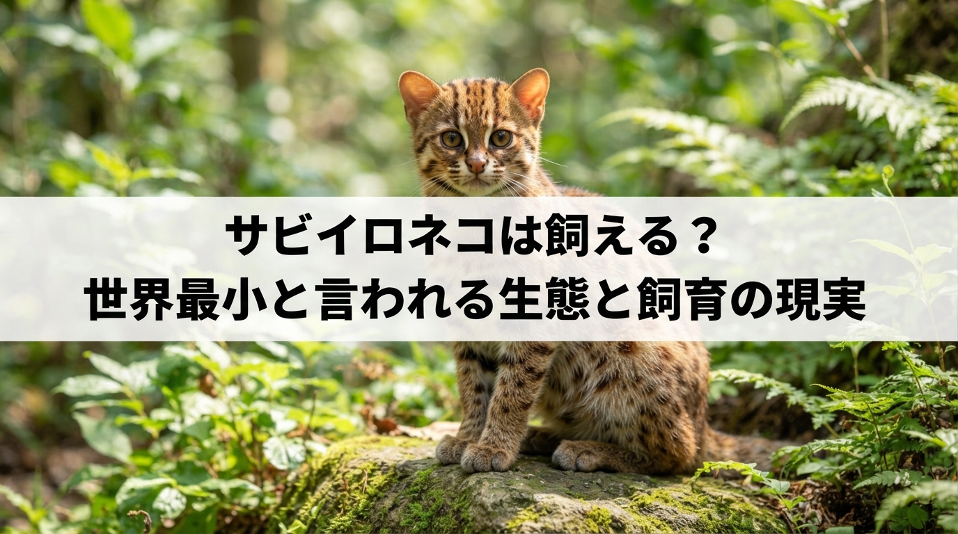 サビイロネコは飼える？世界最小と言われる生態と飼育の現実