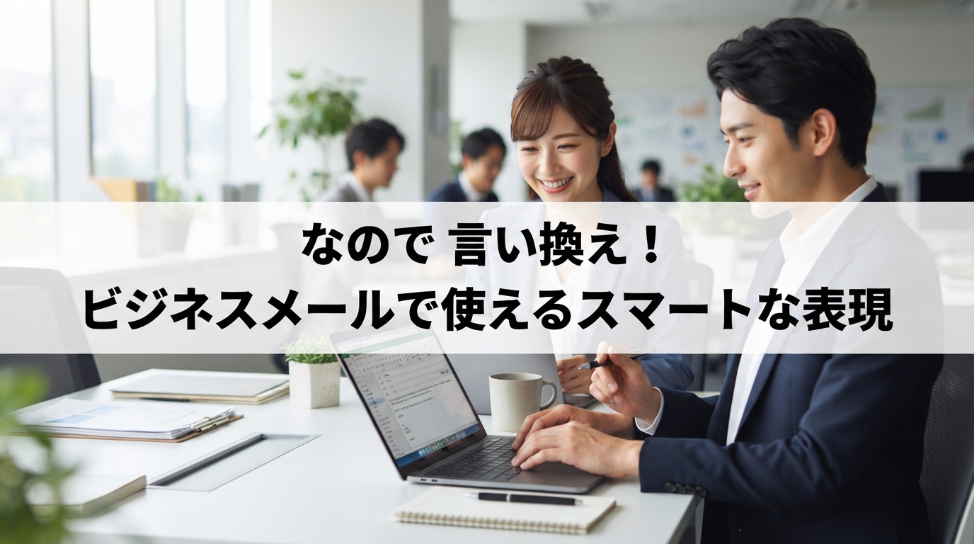 なので 言い換え！ビジネスメールで使えるスマートな表現