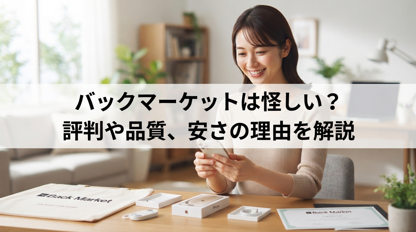 バックマーケットは怪しい？評判や品質、安さの理由を解説