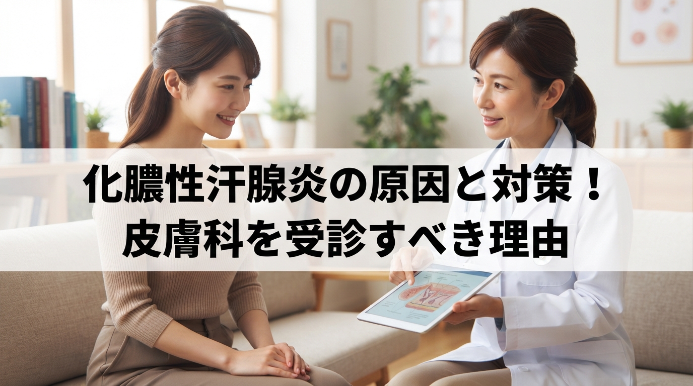 化膿性汗腺炎の原因と対策！皮膚科を受診すべき理由