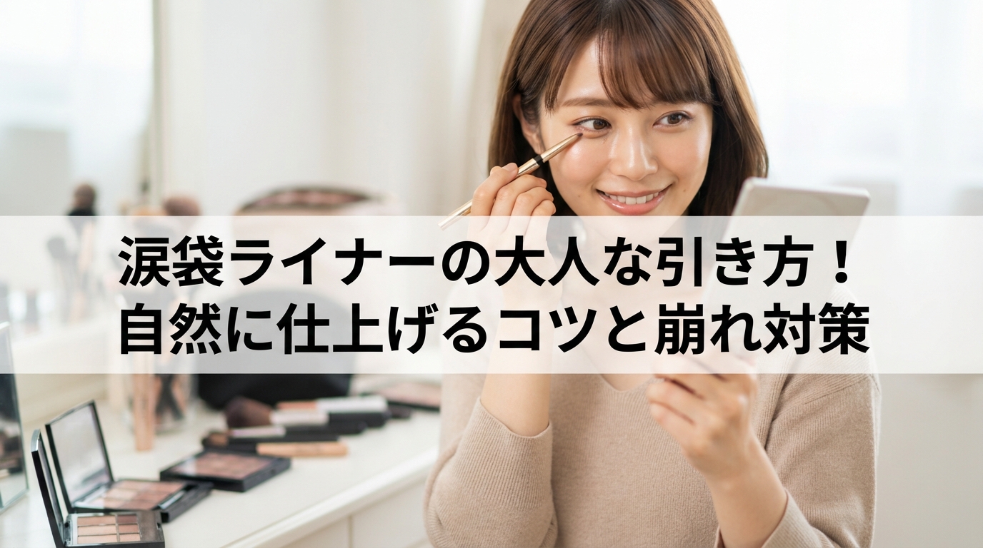 涙袋ライナーの大人な引き方！自然に仕上げるコツと崩れ対策