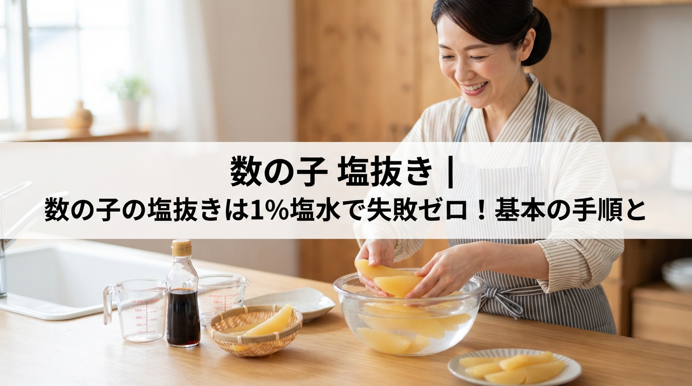 数の子 塩抜き｜数の子の塩抜きは1%塩水で失敗ゼロ！基本の手順と
