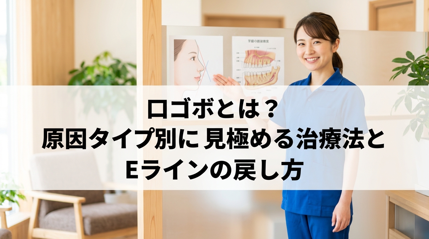 口ゴボとは？原因タイプ別に見極める治療法とEラインの戻し方
