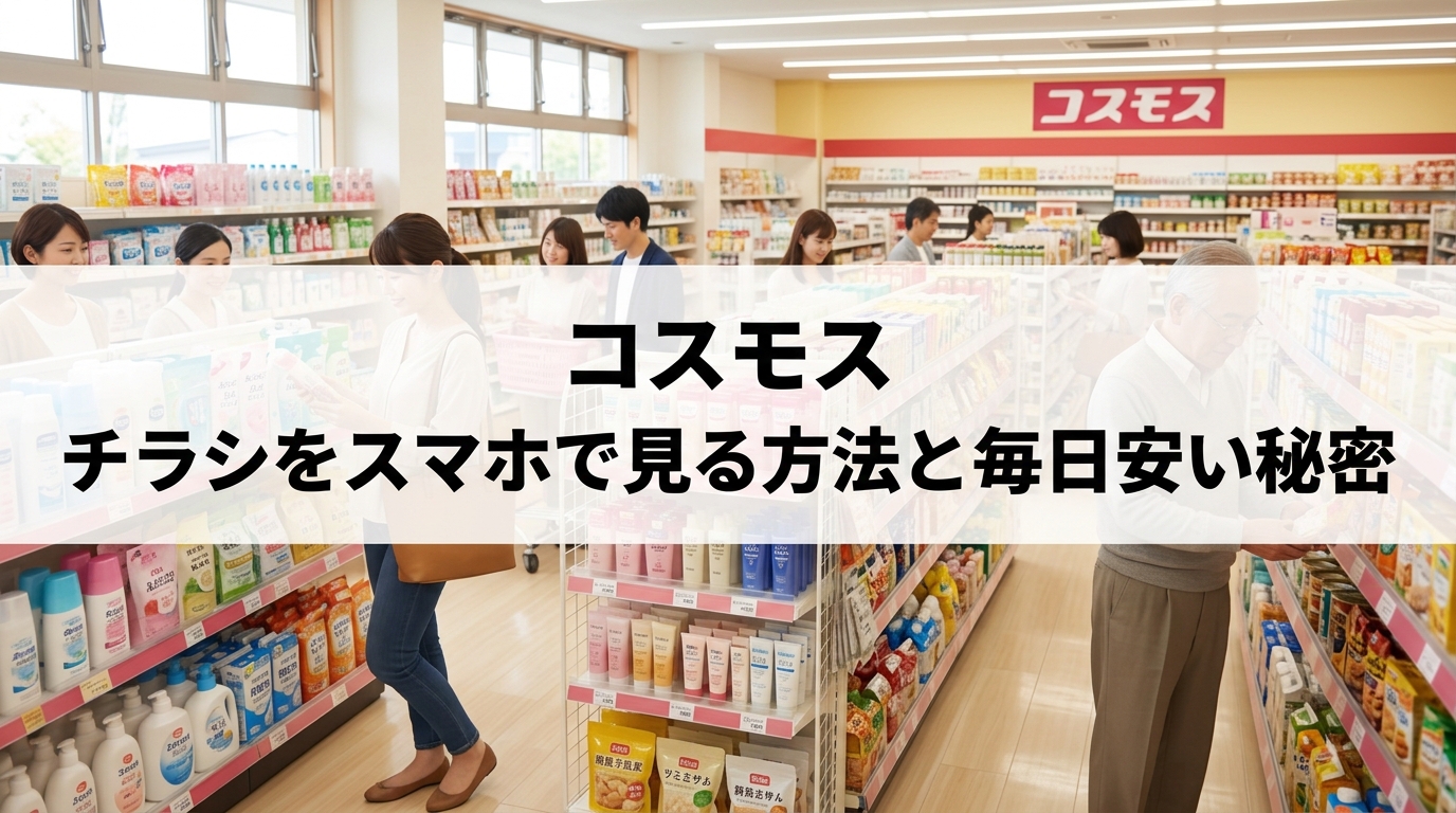 コスモス チラシをスマホで見る方法と毎日安い秘密
