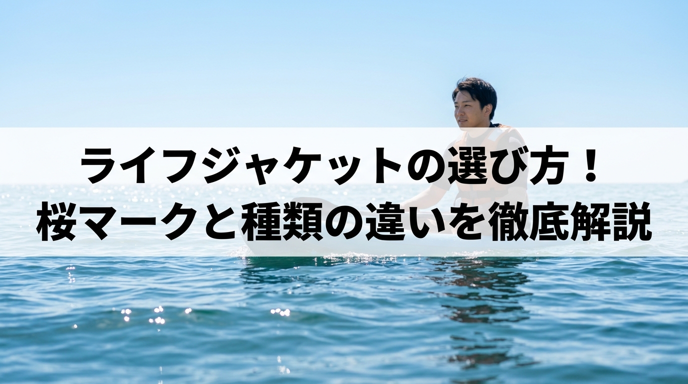 ライフジャケットの選び方！桜マークと種類の違いを徹底解説