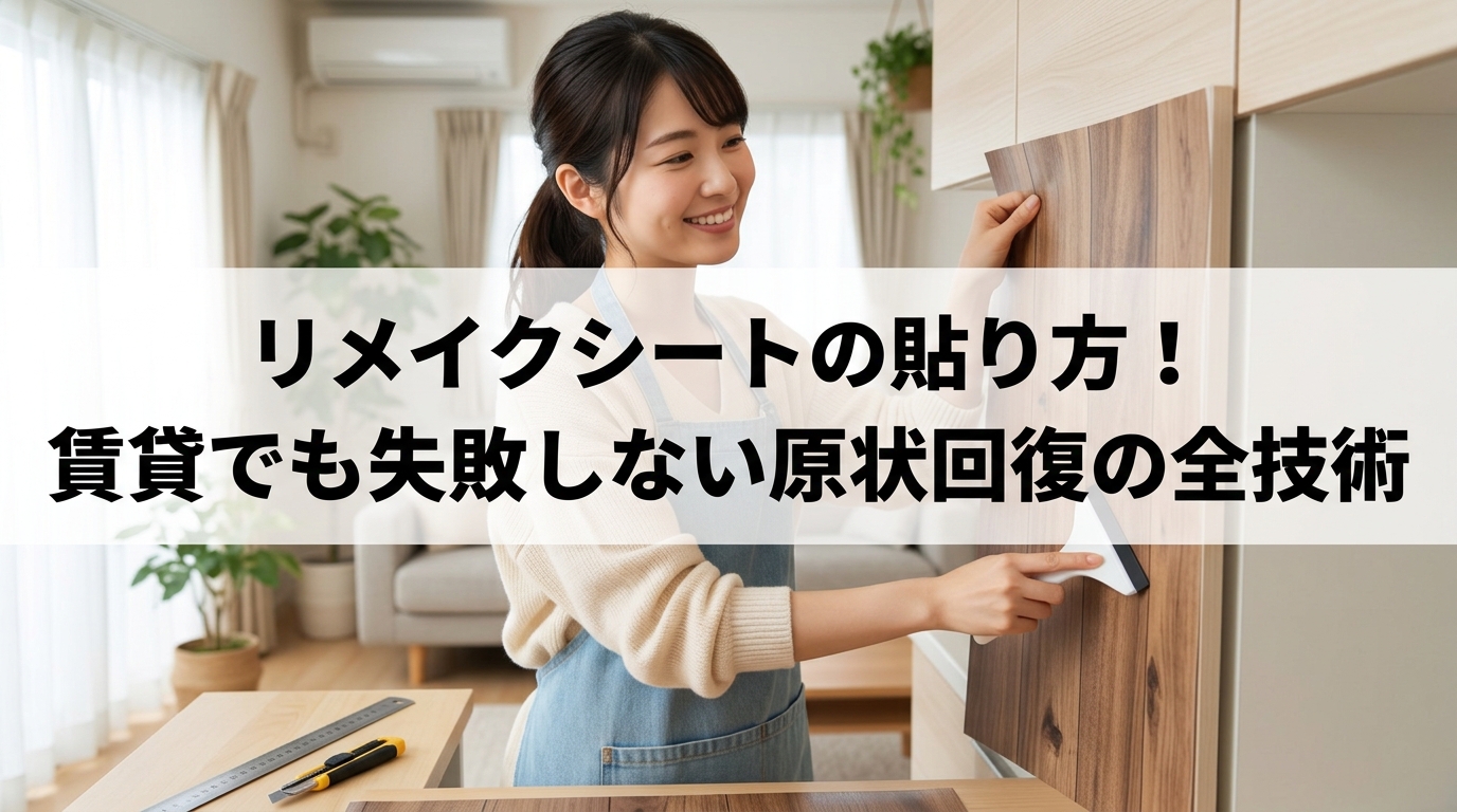 リメイクシートの貼り方！賃貸でも失敗しない原状回復の全技術