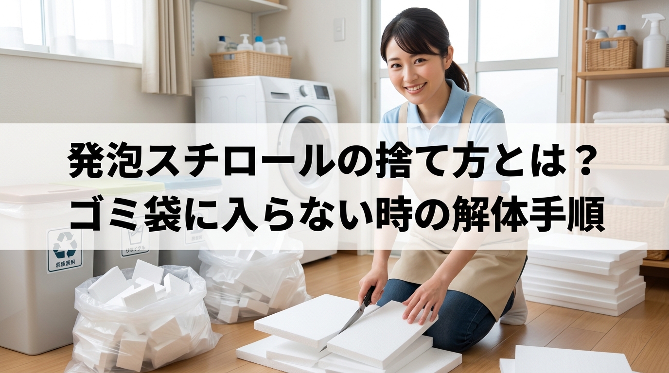 発泡スチロールの捨て方とは？ゴミ袋に入らない時の解体手順