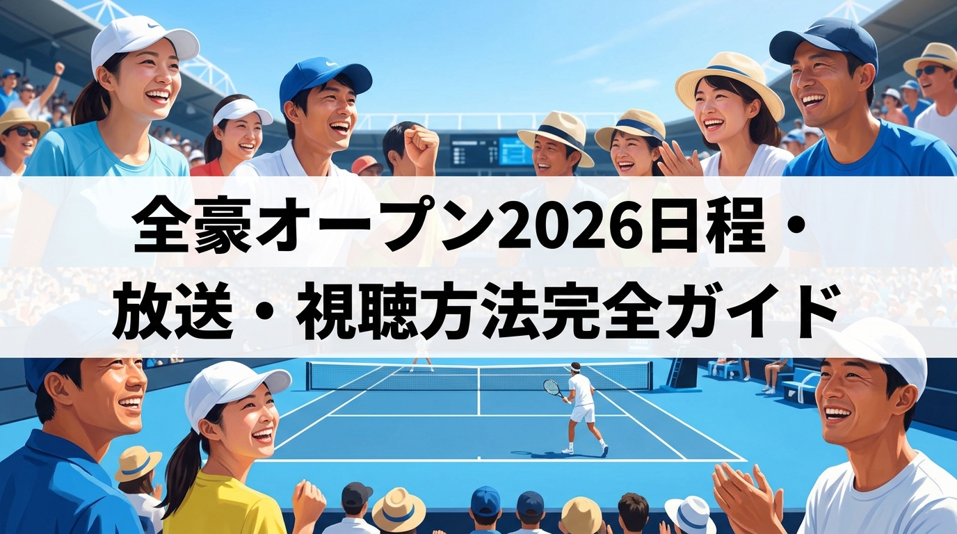 全豪オープン2026日程・放送・視聴方法完全ガイド