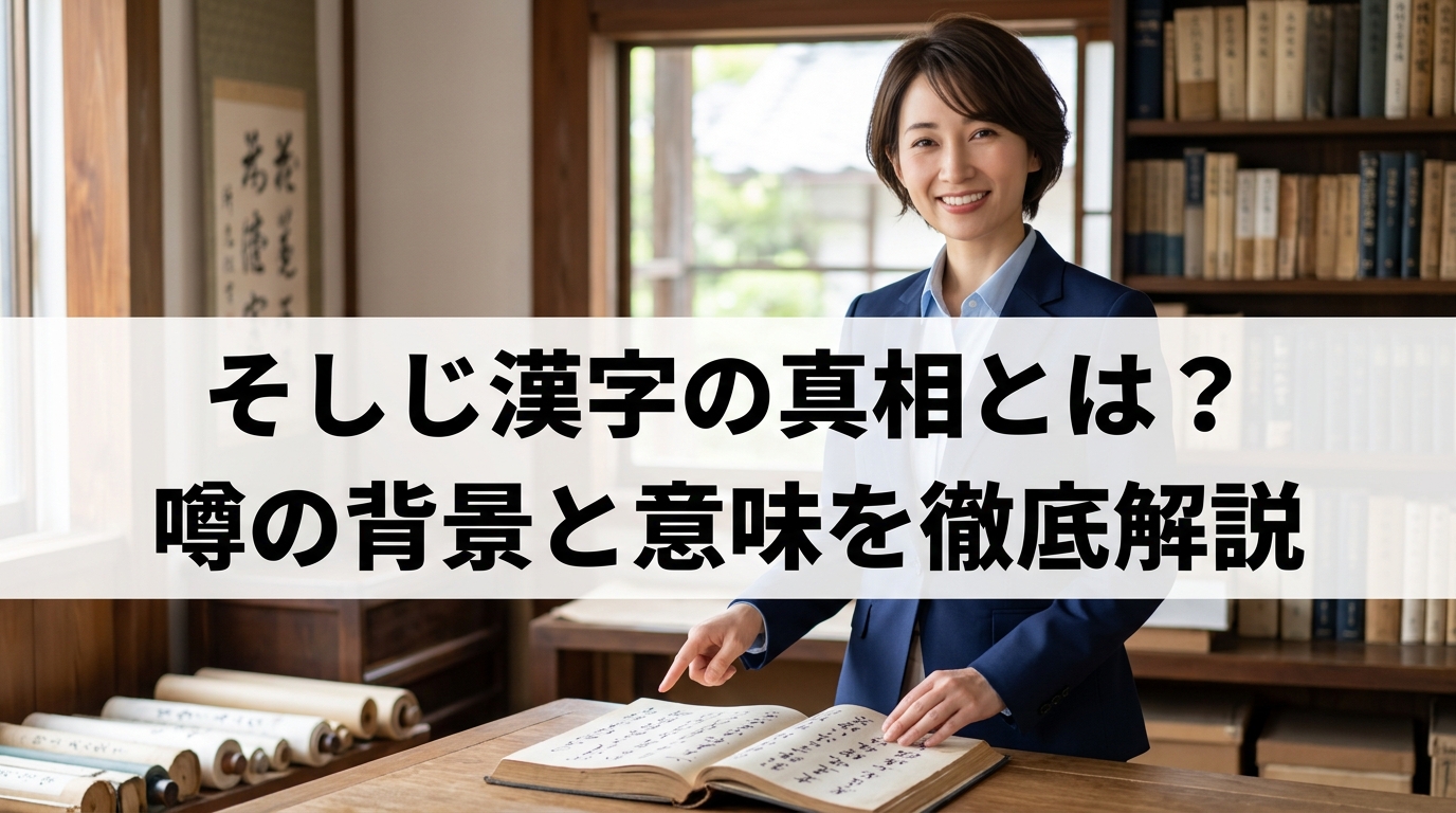 そしじ漢字の真相とは？噂の背景と意味を徹底解説