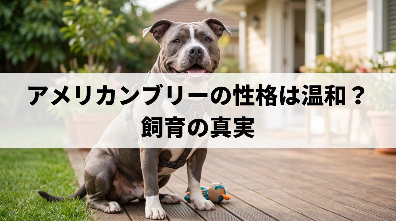 アメリカンブリーの性格は温和？飼育の真実