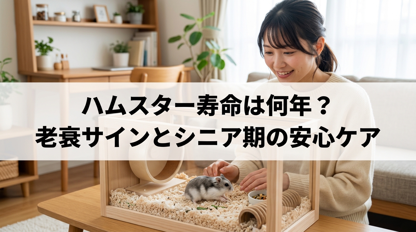 ハムスター寿命は何年？老衰サインとシニア期の安心ケア