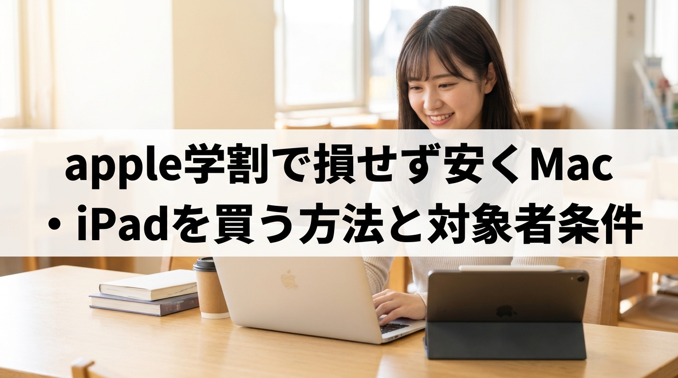 apple学割で損せず安くMac・iPadを買う方法と対象者条件