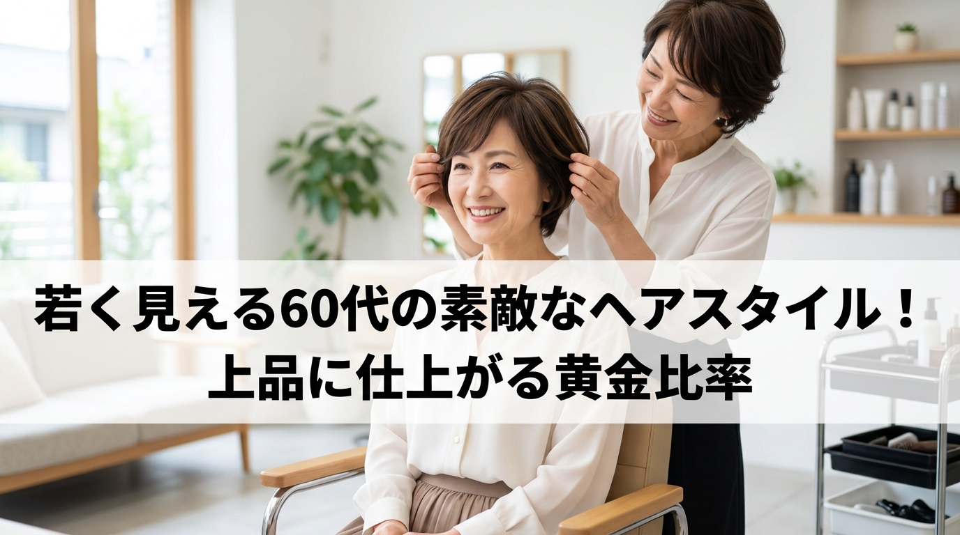 若く見える60代の素敵なヘアスタイル！上品に仕上がる黄金比率