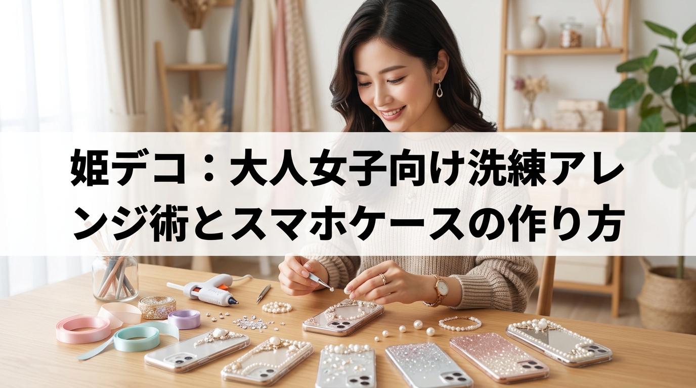姫デコ：大人女子向け洗練アレンジ術とスマホケースの作り方