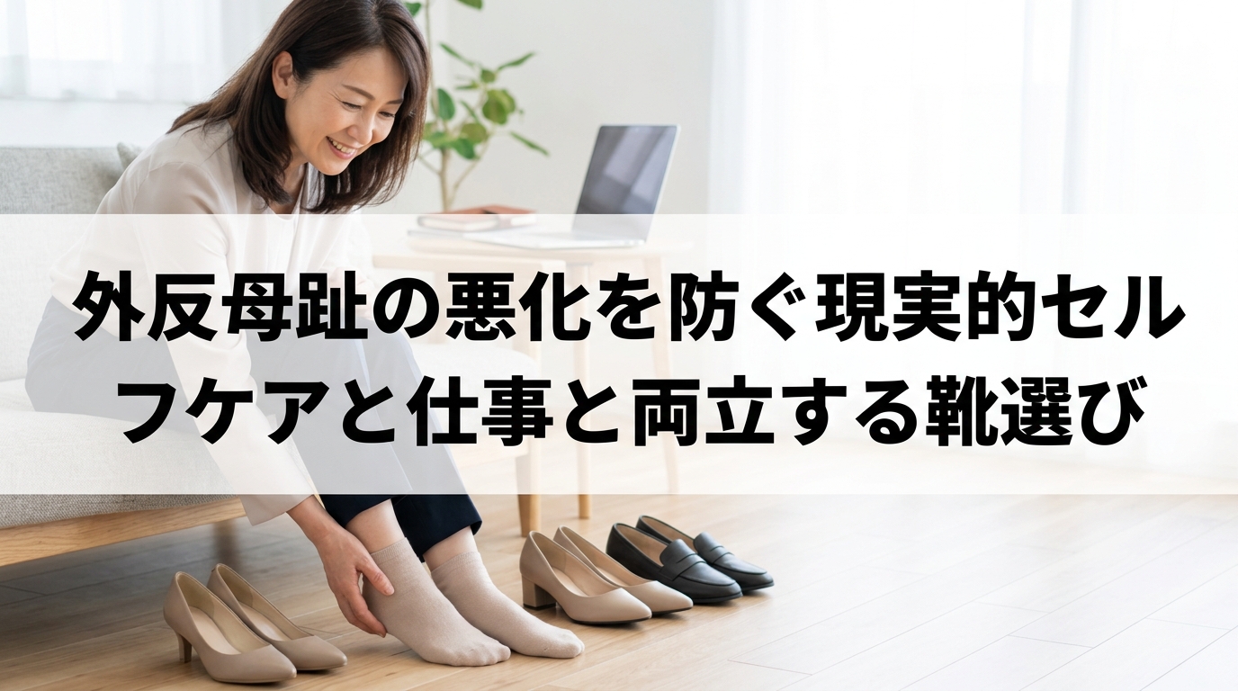 外反母趾の悪化を防ぐ現実的セルフケアと仕事と両立する靴選び