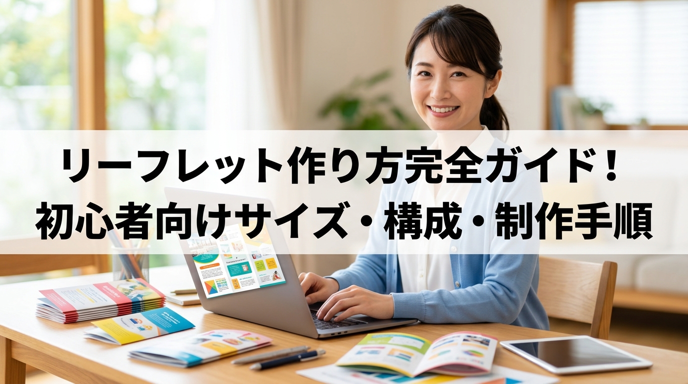 リーフレット作り方完全ガイド！初心者向けサイズ・構成・制作手順