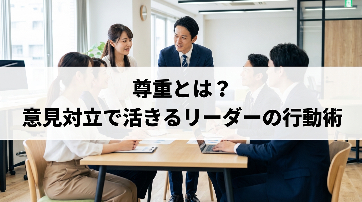 尊重とは？意見対立で活きるリーダーの行動術