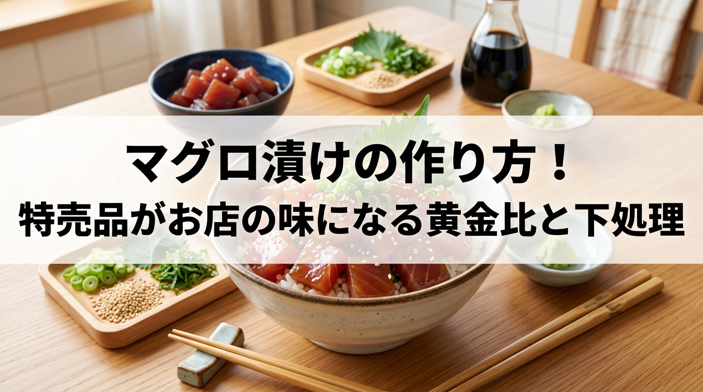 マグロ漬けの作り方！特売品がお店の味になる黄金比と下処理