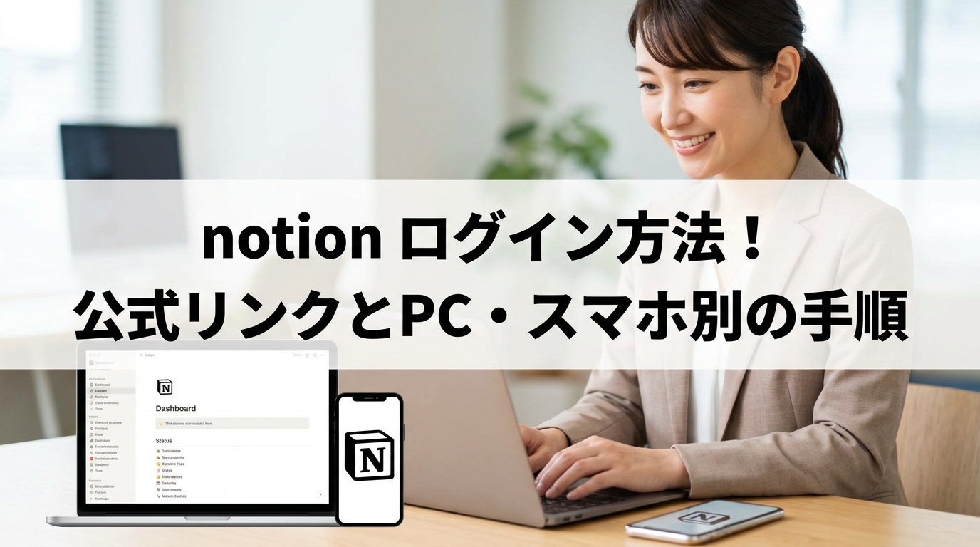 notion ログイン方法！公式リンクとPC・スマホ別の手順