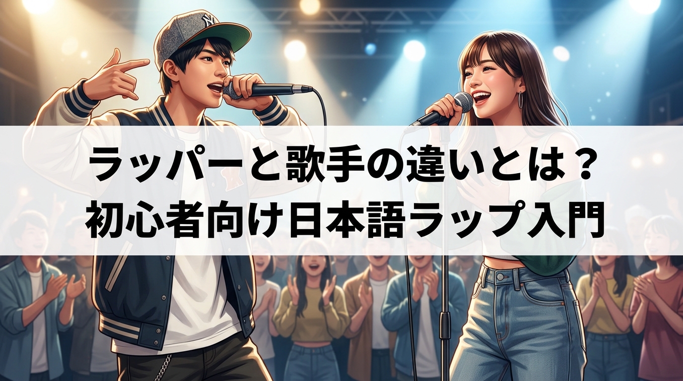 ラッパーと歌手の違いとは？初心者向け日本語ラップ入門