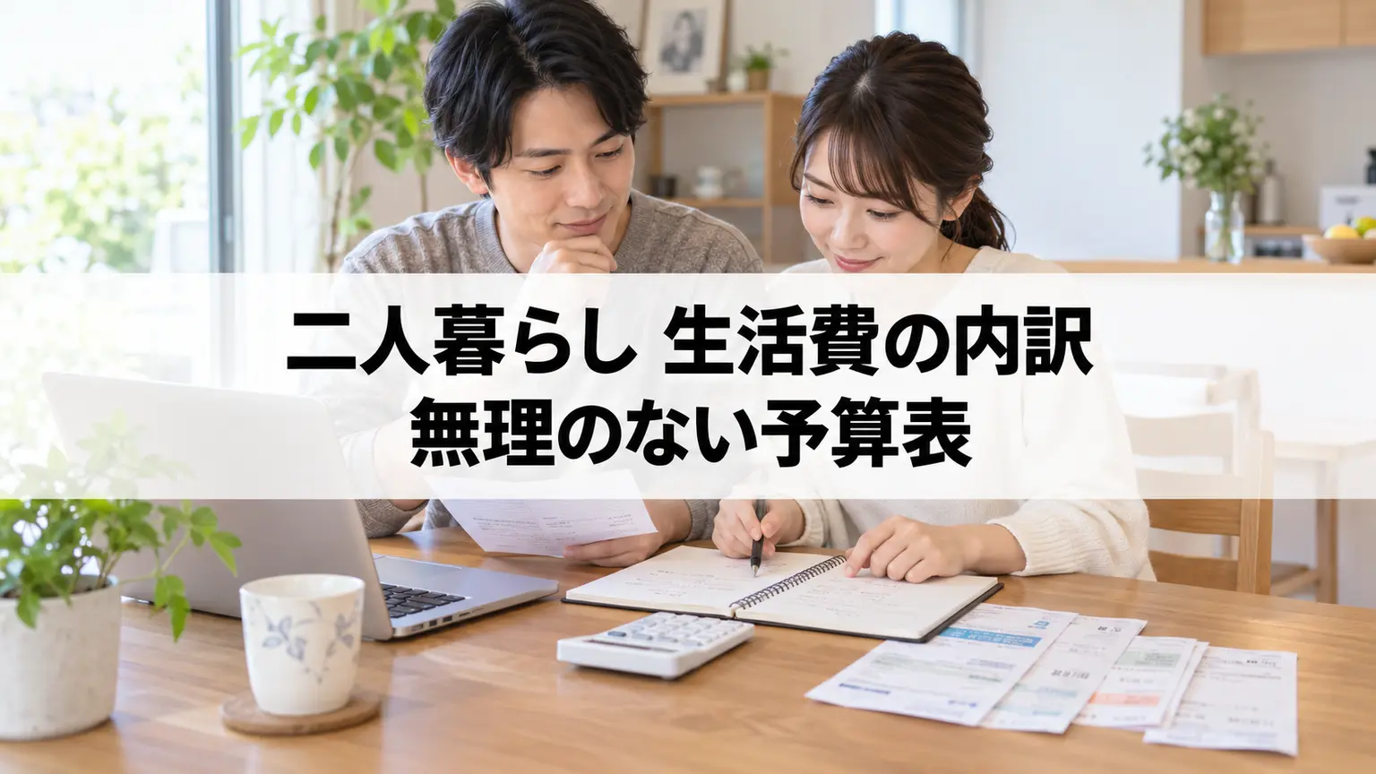 二人暮らし 生活費の内訳｜無理のない予算表