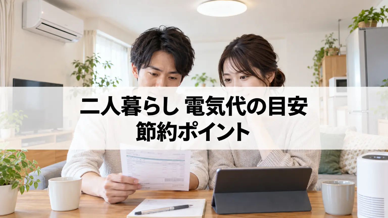 二人暮らし 電気代の目安と節約ポイント