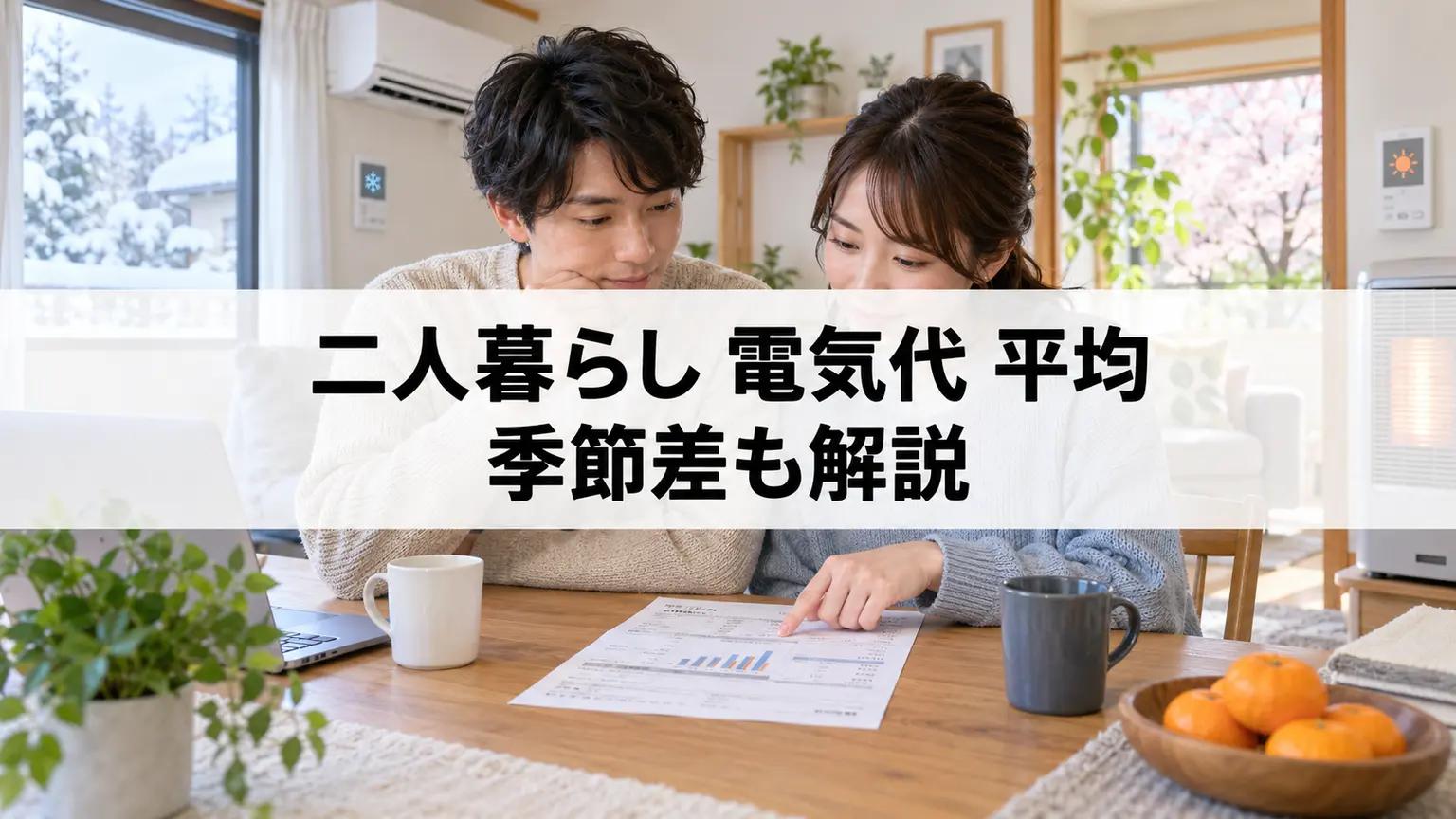 二人暮らし 電気代 平均の見方｜季節差も解説