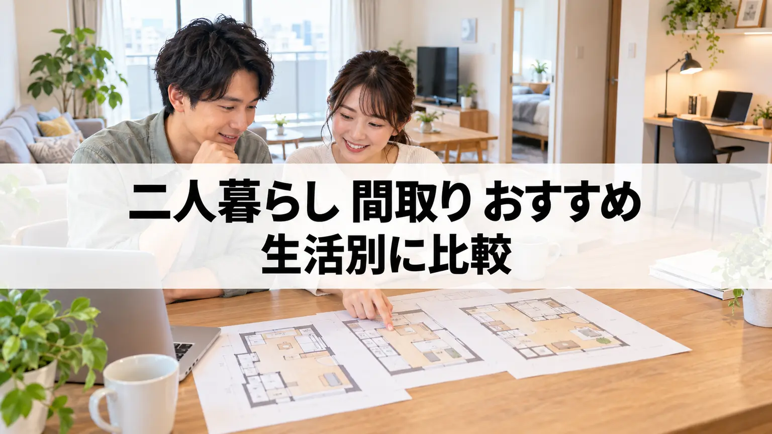二人暮らし 間取り おすすめ｜生活別に比較