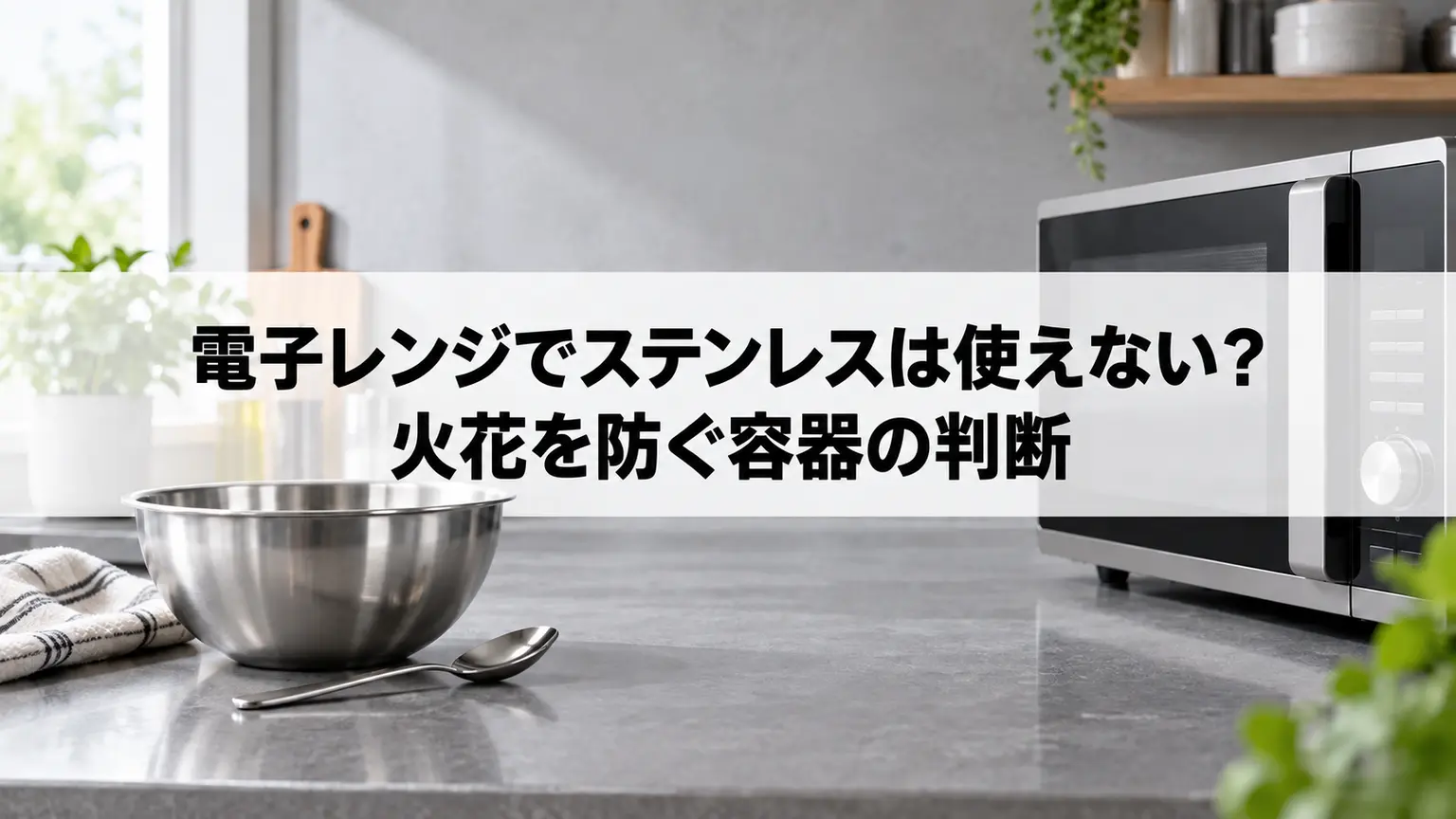 電子レンジでステンレスは使えない？火花を防ぐ容器の判断