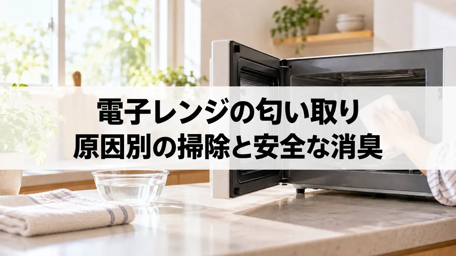 電子レンジの匂い取り｜原因別の掃除と安全な消臭手順