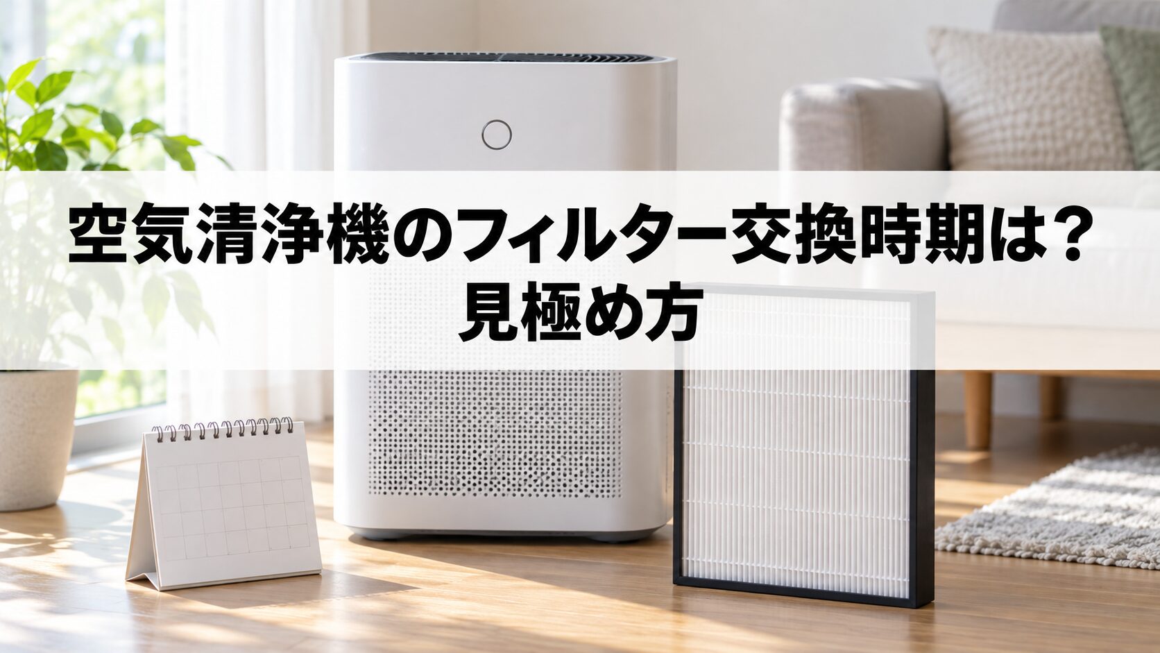 空気清浄機のフィルター交換時期は？見極め方（イメージ）