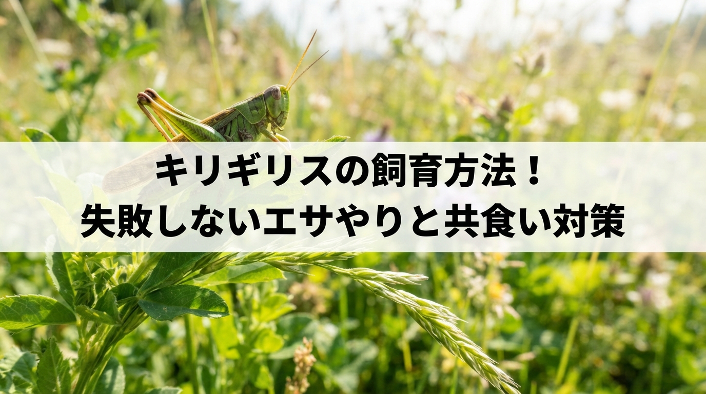 キリギリスの飼育方法！失敗しないエサやりと共食い対策
