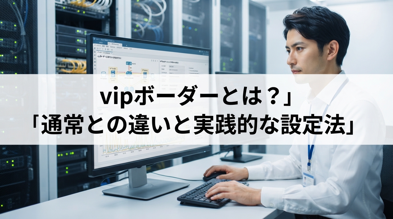 vipボーダーとは？通常との違いと実践的な設定法