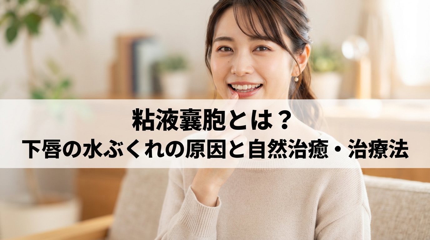 粘液嚢胞とは？下唇の水ぶくれの原因と自然治癒・治療法