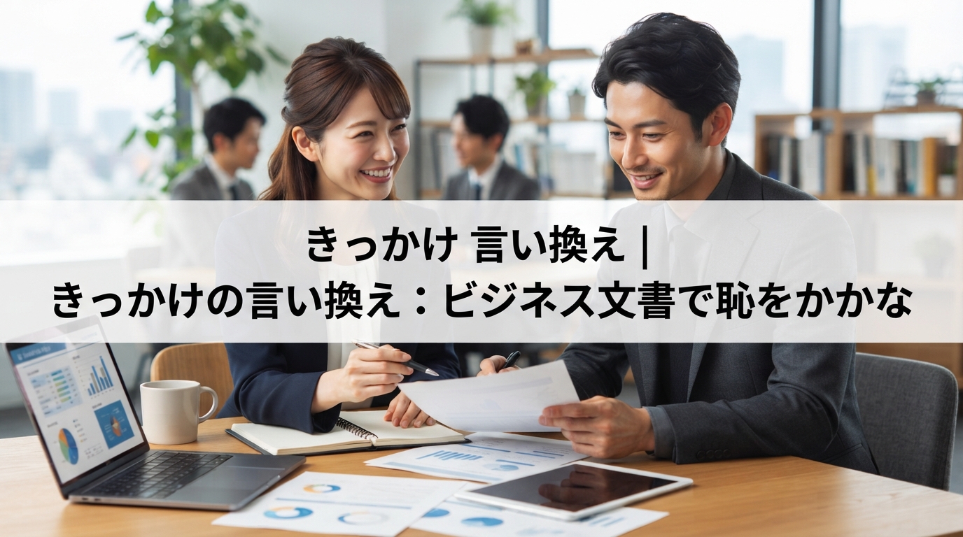 きっかけ 言い換え｜きっかけの言い換え：ビジネス文書で恥をかかな