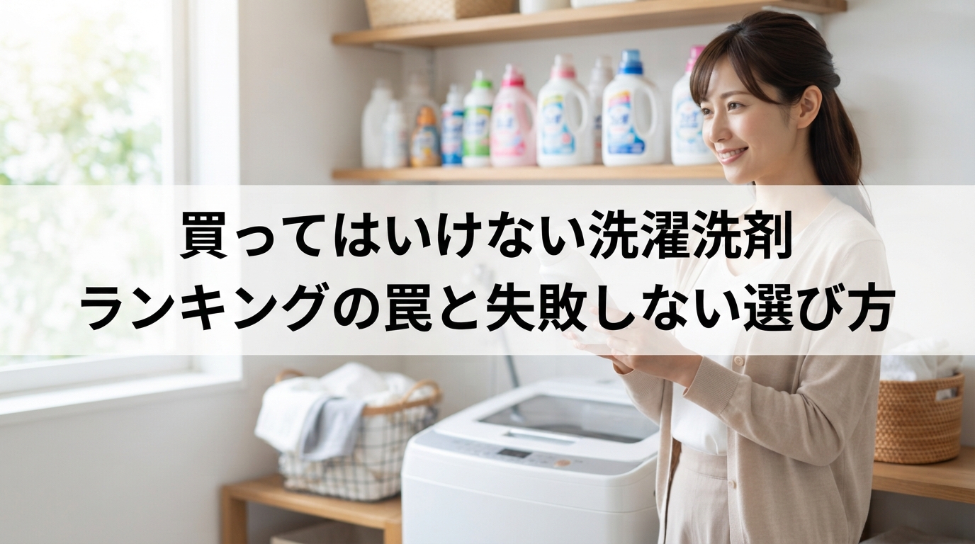 買っては いけない 洗濯洗剤 ランキングの罠と失敗しない選び方