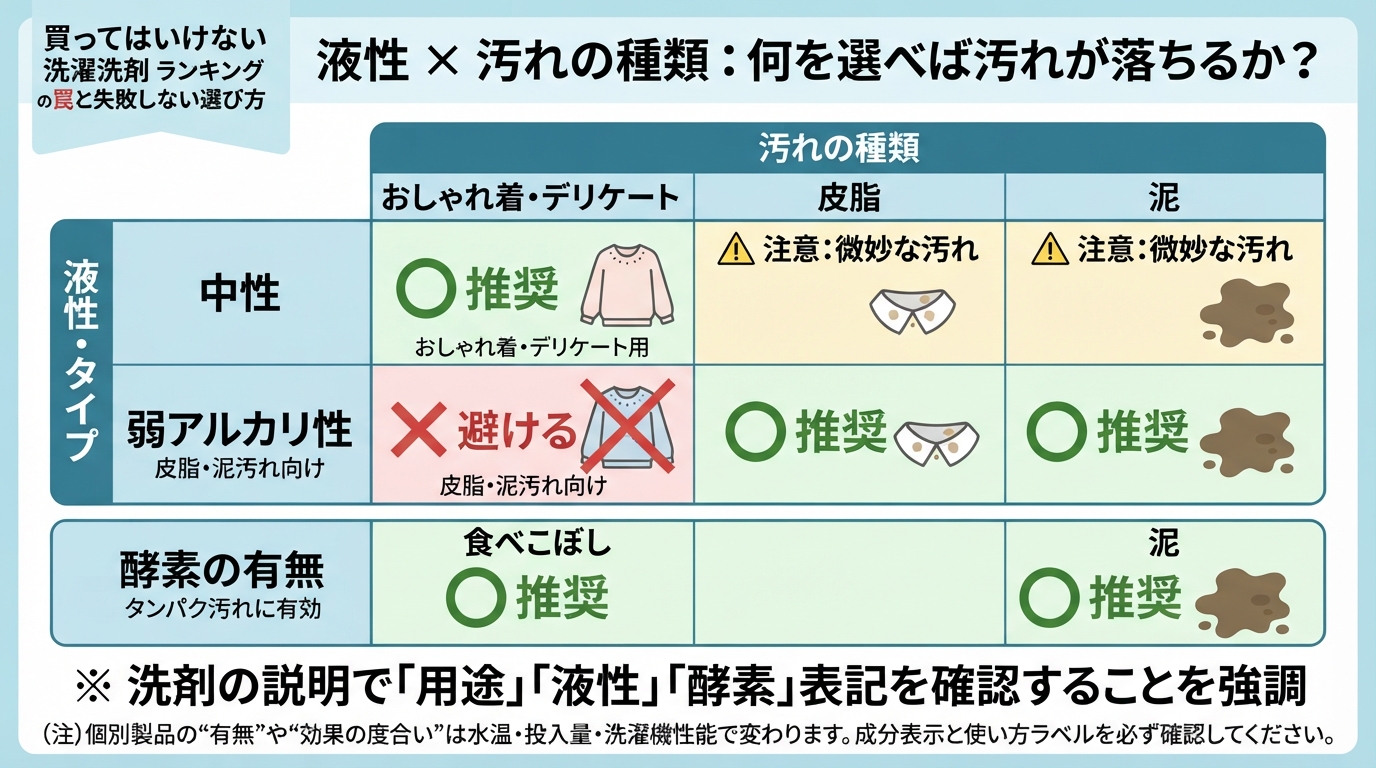 買っては いけない 洗濯洗剤 ランキングの罠と失敗しない選び方のインフォグラフィック1