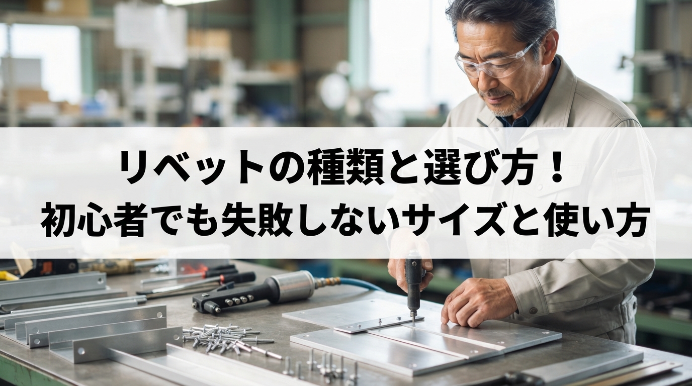 リベットの種類と選び方！初心者でも失敗しないサイズと使い方