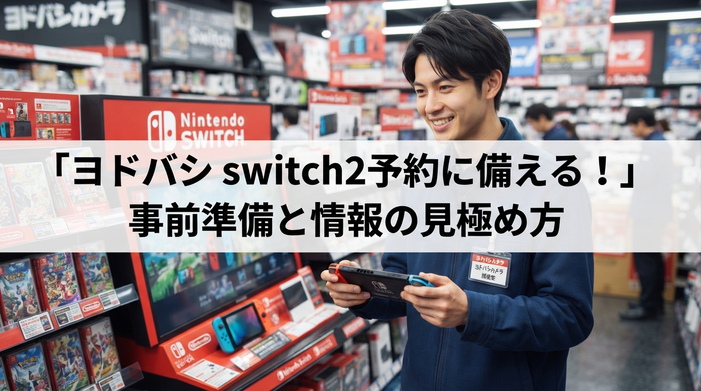 ヨドバシ switch2予約に備える！事前準備と情報の見極め方