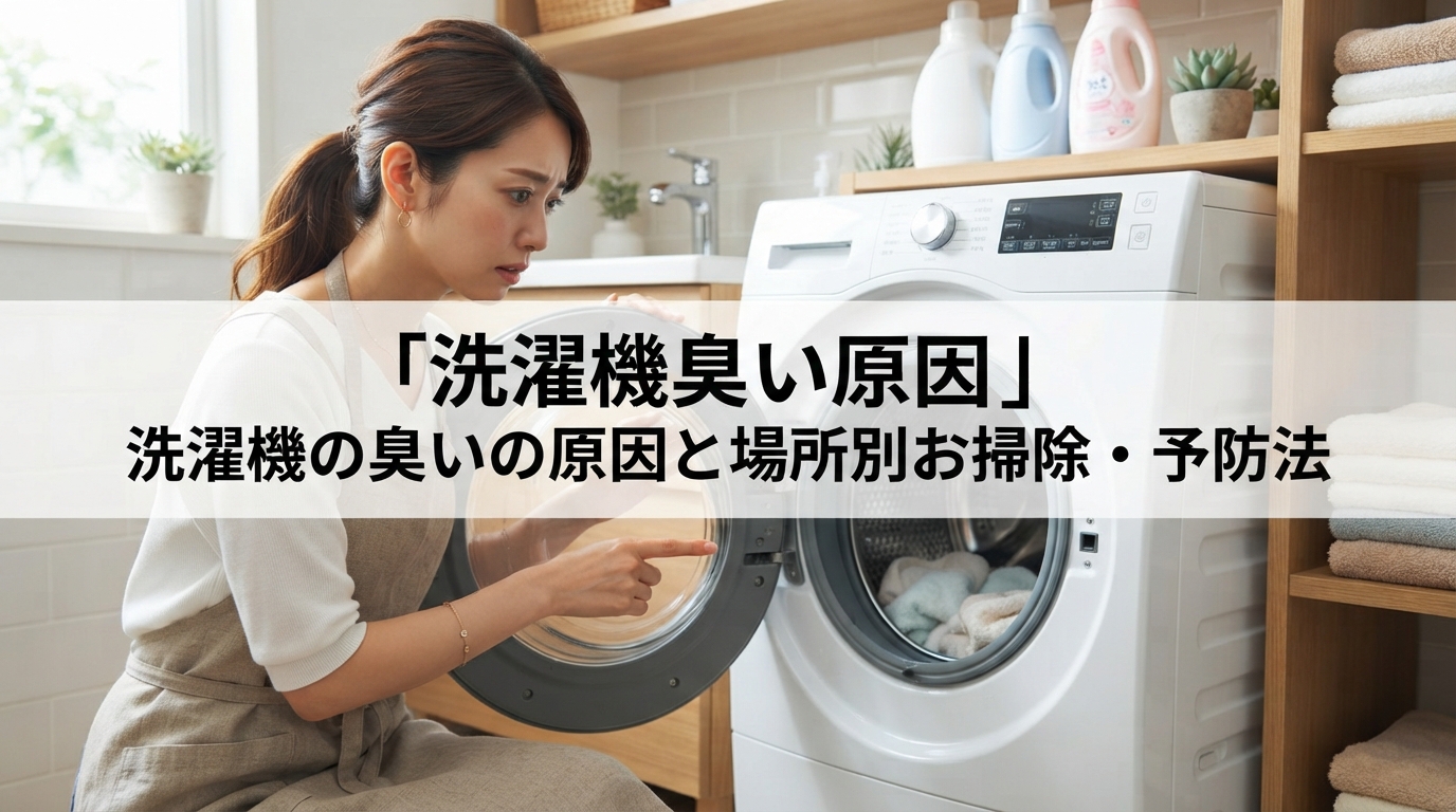 洗濯機 臭い 原因｜洗濯機の臭いの原因と場所別お掃除・予防法