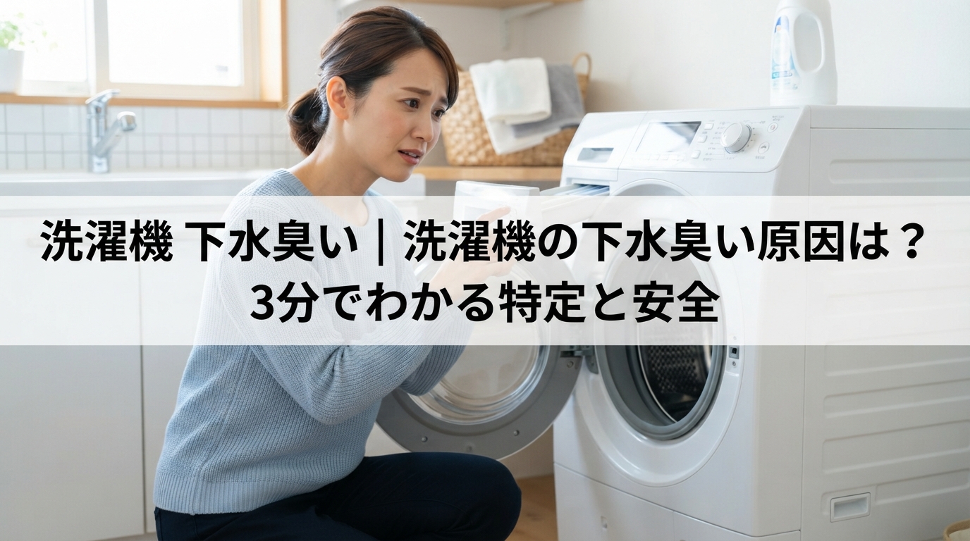 洗濯機 下水臭い｜洗濯機の下水臭い原因は？3分でわかる特定と安全