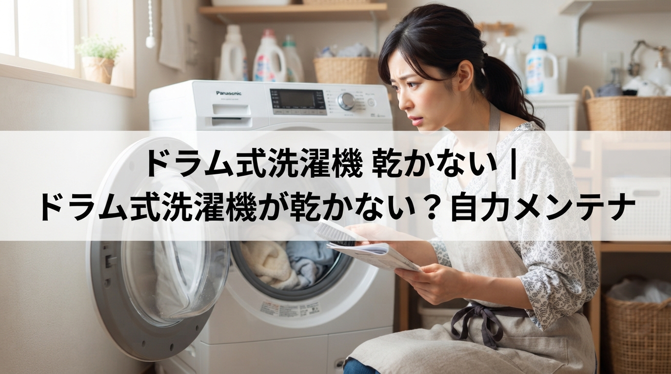 ドラム式洗濯機 乾かない｜ドラム式洗濯機が乾かない？自力メンテナ